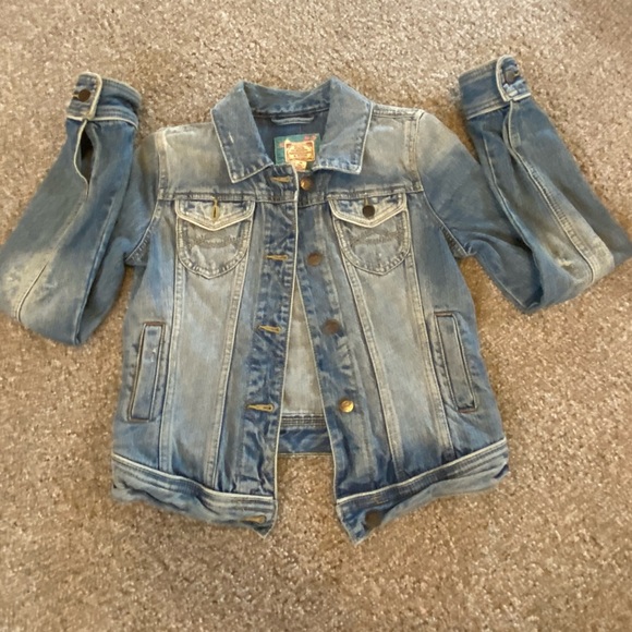 Abercrombie & Fitch Medium Distressed Jean Jacket